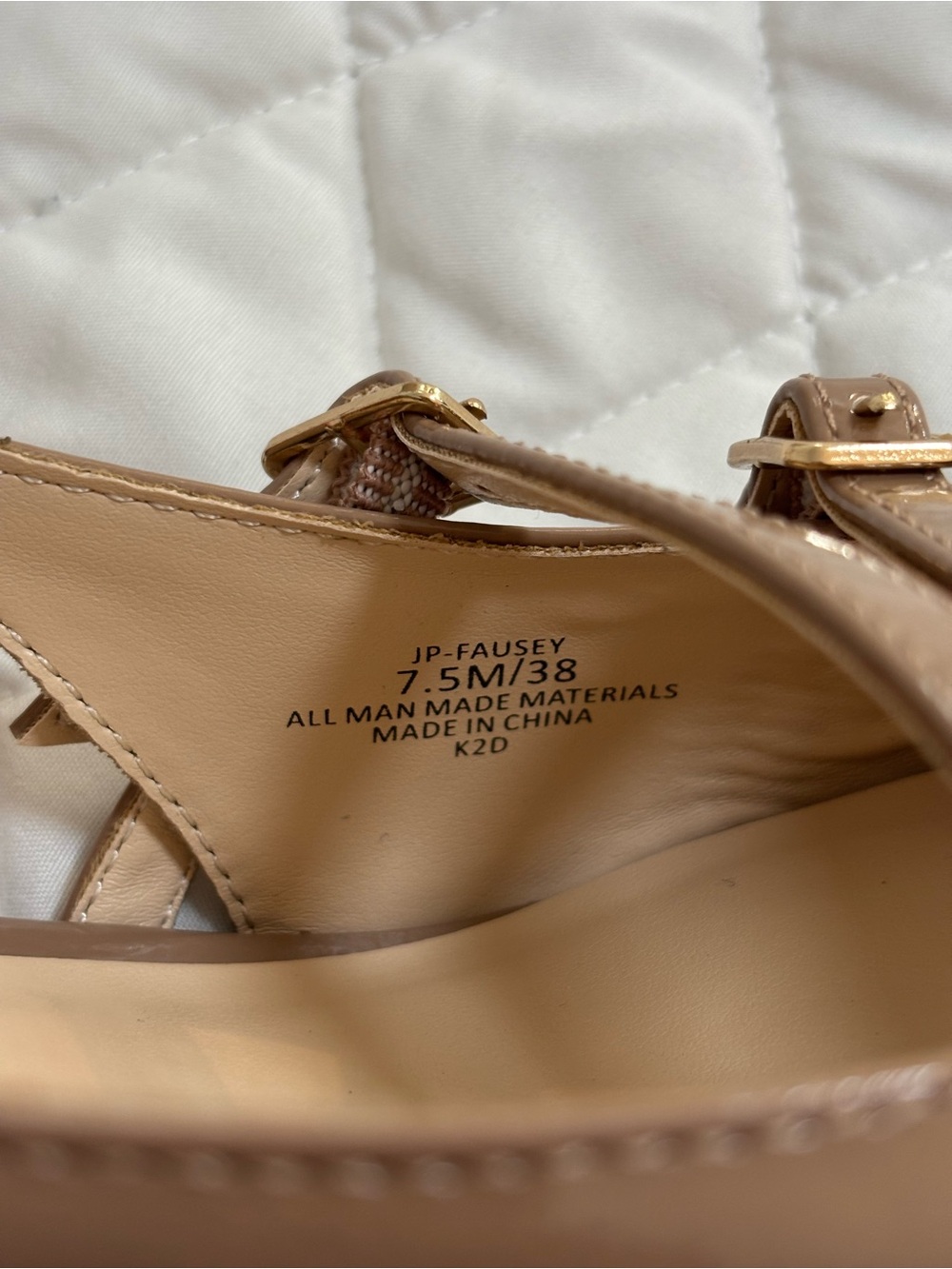 Jessica Simpson Nude Patent Pointed Slingback Heels - Picture 6 of 7